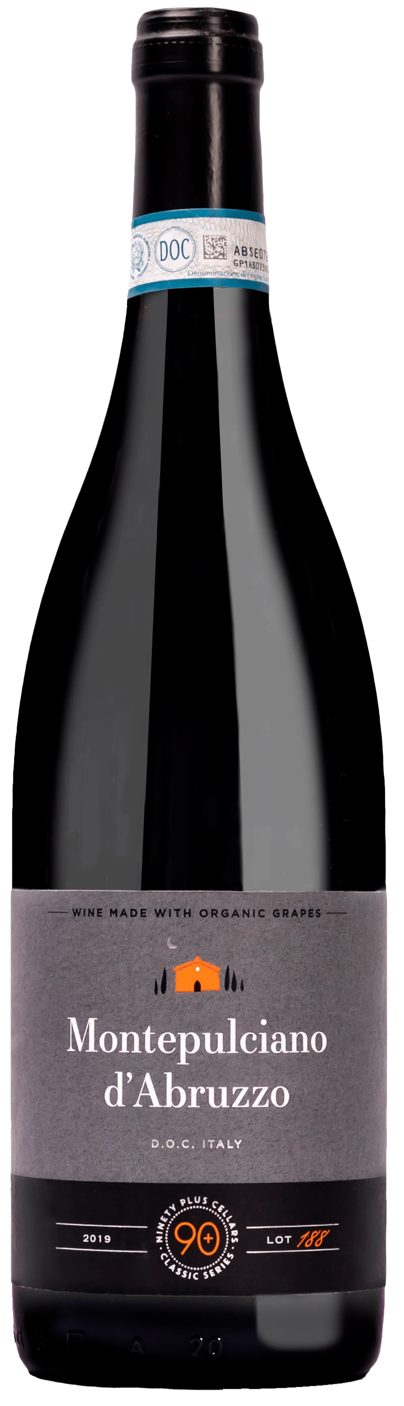 90+ MONTEPULCIANO D'ABRZZO LOT 188 750ML