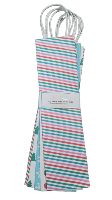 ASSORTED 5PK HOLIDAY BOTTLE BAGS