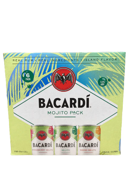 BACARDI MOJITO VARIETY 6PK C/O