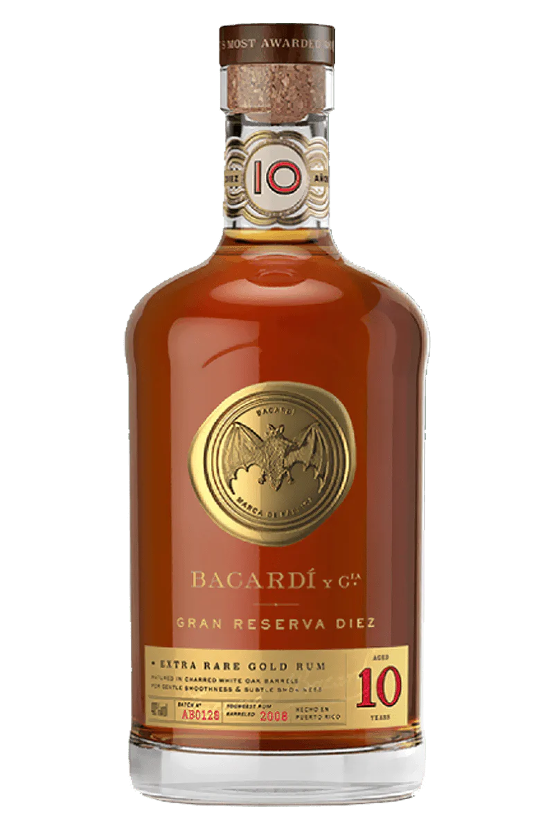 BACARDI RUM GRAND RESERVE DIEZ 10YR