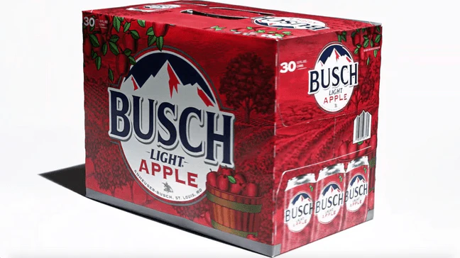 BUSCH LIGHT APPLE 30pk 12oz CAN