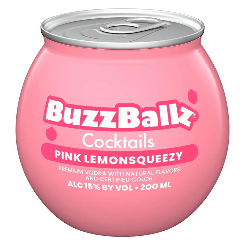 BUZZBALLZ PINK LEMONSQUEEZY SPIRITS COCKTAIL 200ML
