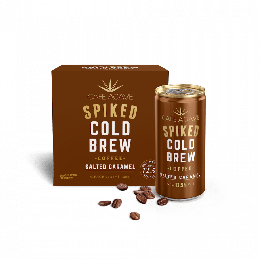 CAFE AGAVE SPIKED COLD BREW SALTED CARAMEL 4PK