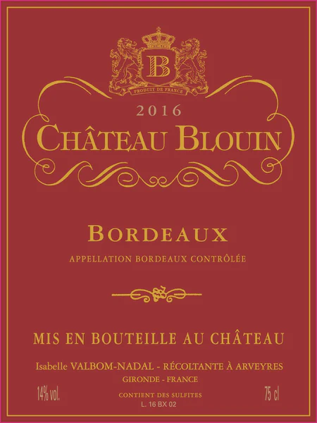 CHATEAU BLOUIN ROUGE 750ML
