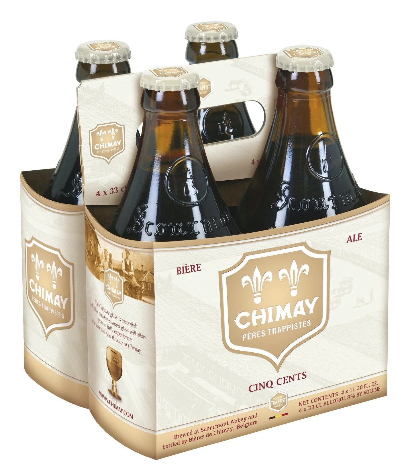 CHIMAY CINQ CENTS WHITE 4PK btls