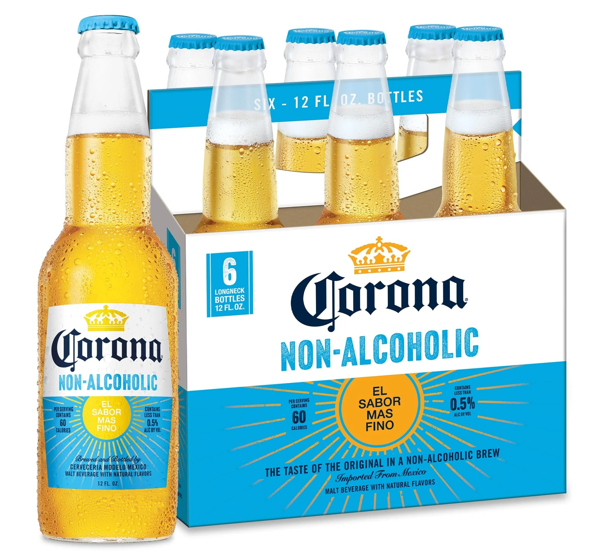 CORONA NON-ALCOHOLIC 6PK BTLS