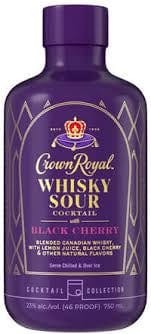 CROWN ROYAL WHISKEY SOUR BLACK CHERRY 375ML C/O