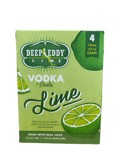 DEEP EDDY VODKA SODA LIME 4PK C/O