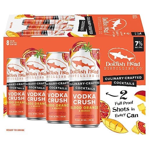 DOGFISH BLOOD ORANGE VODKA CRUSH 8PK