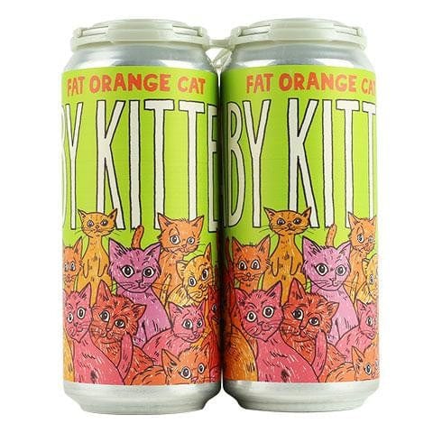 FAT ORANGE CAT BABY KITTENS HAZY IPA 6PK CAN