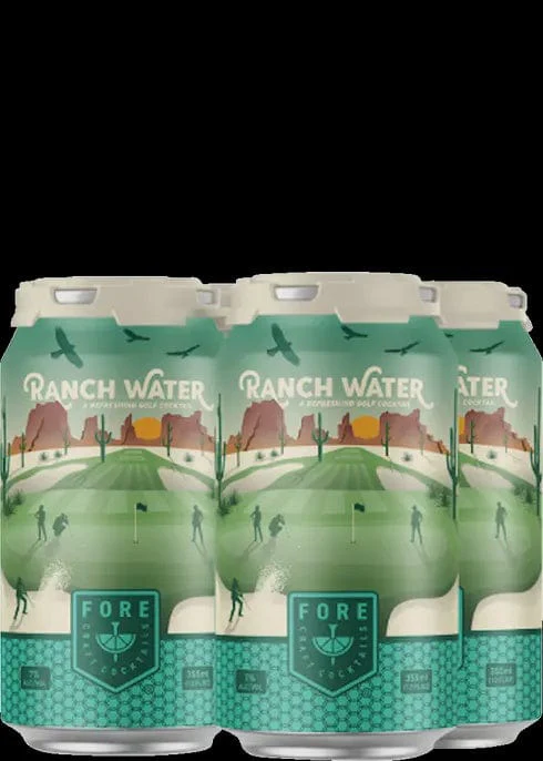 FORE CRAFT COCKTAILS RANCH WATER 4PK C/O