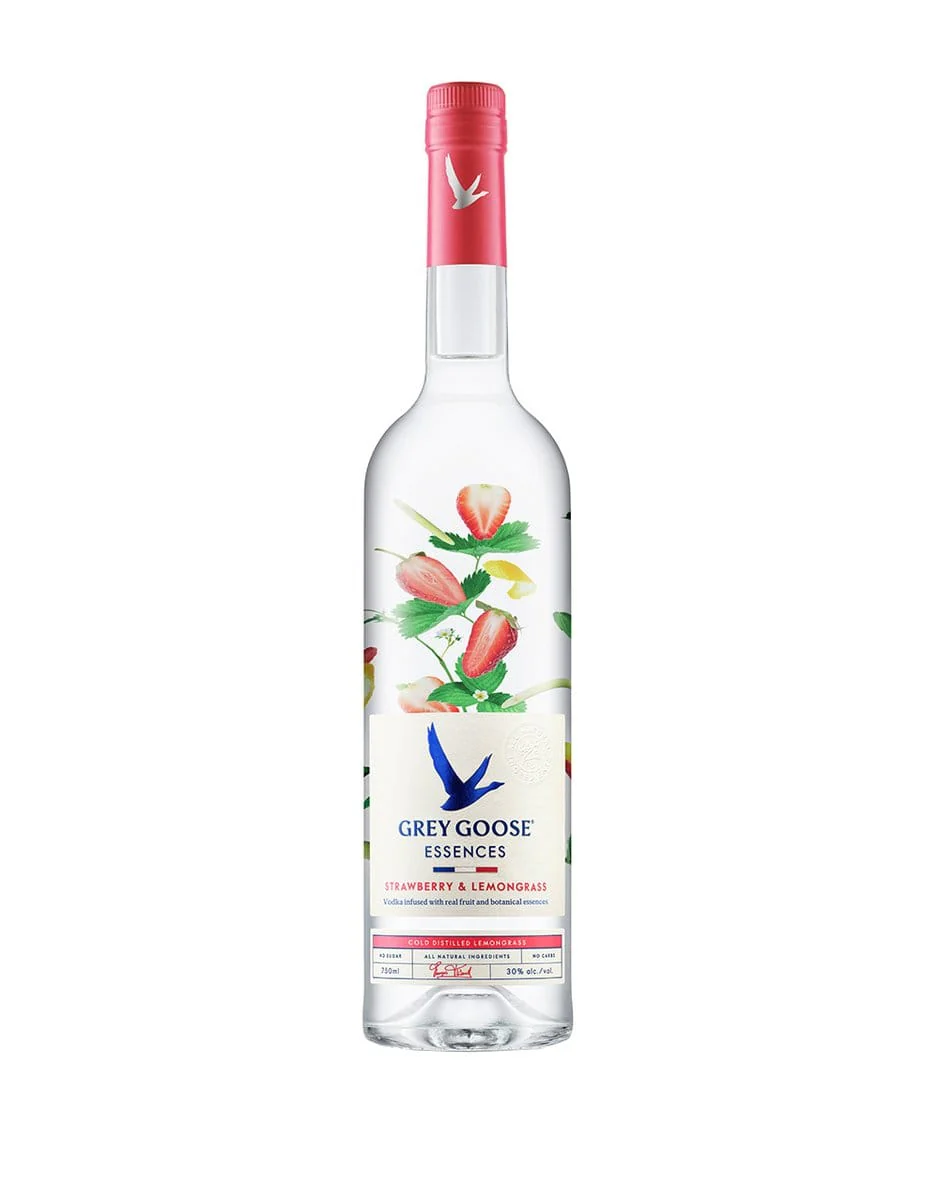GREY GOOSE ESSENCES STRAWBERRY & LEMONGRASS 750ML C/O
