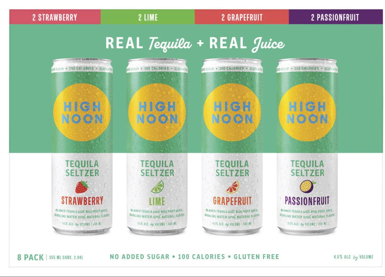 HIGH NOON TEQUILA SELTZER VARIETY 8PK