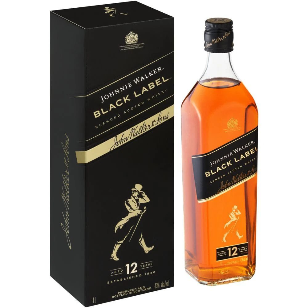 JOHNNIE WALKER BLACK 750ML