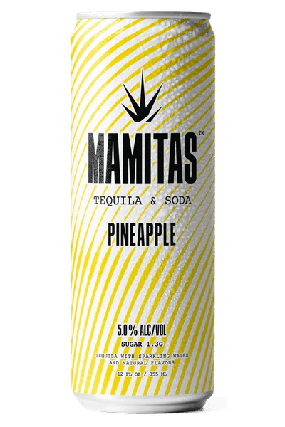 MAMITAS PINEAPPLE TEQUILA SODA 4PK