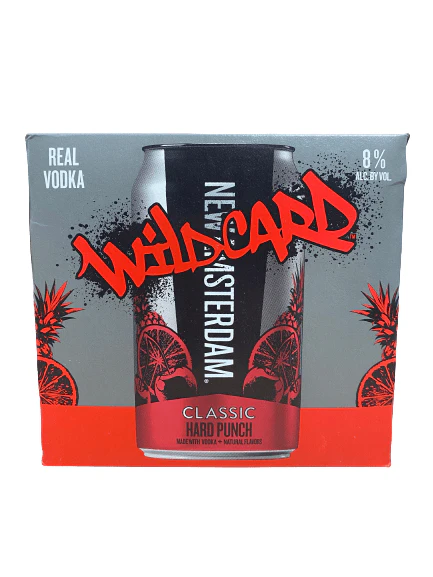 NEW AMSTERDAM WILDCARD CLASSIC PUNCH 4PK C/O