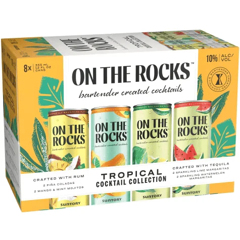 ON THE ROCKS RTD TROPICAL VARIETY 8PK
