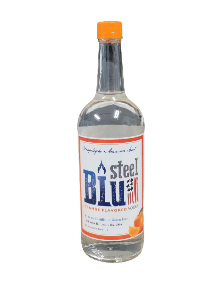 STEEL BLU ORANGE VODKA 1L