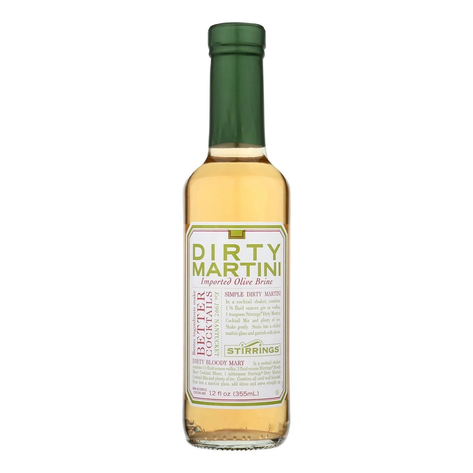 STIRRINGS DIRTY MARTINI MIX 12OZ