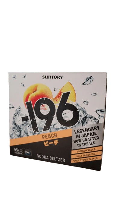SUNTORY -196 PEACH SELTZER 4PK