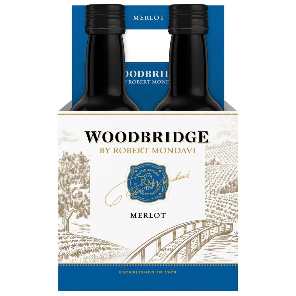 WOODBRIDGE MERLOT 4PK 187ML C/O